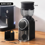 Mongdio电动磨豆机咖啡豆研磨机家用小型咖啡机咖啡磨豆机磨粉器25档调节 黑色触控电动磨豆机+拍粉器