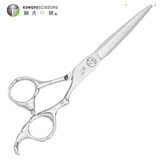 鋼夫钢夫日本美发剪刀理发打薄剪不锈钢剪发平剪牙剪套装家庭发廊专业发型师专用成人理发工具 6英寸平剪KF3-600