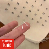 新款S925韩版迷你小豆豆耳钉学生简约百搭小众设计高级感耳饰女潮 2212银色豆豆（一只）