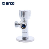 ARCO 西班牙原装进口 防水垢大流量三通角阀 CQ4105，一进二出(4分) 1/2*1/2*1/2(4分)-单件装