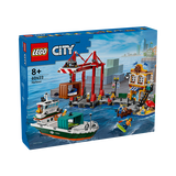乐高（LEGO）积木拼装城市系列60422 海港与货船男孩儿童玩具生日礼物