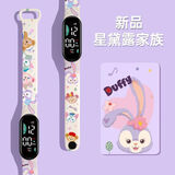 路星瑶儿童手环手表男孩女孩卡通帕恰狗小学生可爱LED触屏运动电子手表 星黛露家族