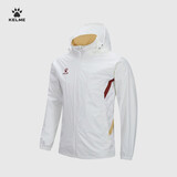 卡尔美（KELME）出征系列足球训练风衣外套男户外运动梭织夹克 白色 XL
