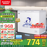 澳柯玛（AUCMA）203升家用商用冰柜 双温双箱冷柜 冷藏冷冻卧式冰箱 冷藏全铜管 一级能效 BCD-203CNE 以旧换新