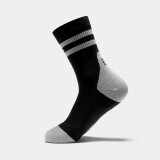 TFO户外袜高筒竞赛级跑步装备运动压力袜跑步袜运动袜耐磨徒步登山 黑色-男 均码