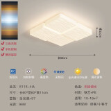 红品爱家客厅吸顶灯现代简约大气创意全光谱护眼奶油风主卧室餐厅书房灯具 【4块60*60cm】米家智控(8116）