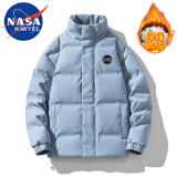 NASA MARVEL羽绒服男冬季外套加绒加厚潮牌保暖面包服立领百搭休闲情侣装