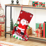 TaTanice 圣诞袜圣诞装饰品圣诞礼物袋圣诞数挂饰圣诞节平安夜糖果袋袜