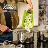 JOSEPH JOSEPH设计师家用款折叠易入锅切菜板辅食水果砧板悬挂易收纳菜板子粘板 绿色 大号60204