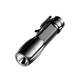 聪牛迷你手电筒小型可充电家用强光户外防水便携式多功能定焦应急电灯 黑色铝合金充电口（配充电线）