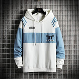 菲尼东爵（FNAADOOG） 卫衣男春秋季新款潮日系男连帽青少年学生卫衣百搭外套衣服男 白色 L