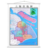 2022年 上海市地图 覆膜精装版 政区交通地形图 约1.4米*1米