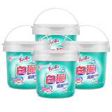 白猫浓缩洗衣粉900g桶装亮白亮彩低泡易漂去渍双效酵素4倍浓缩护色 浓缩洗衣粉900g*4桶