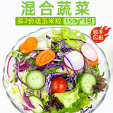 绿食者 蔬菜沙拉150g*3包 生吃蔬菜组合西餐色拉生菜健身轻食沙拉新鲜 沙拉菜3包+沙拉汁