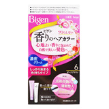 Bigen美源（Bigen）染发剂日本进口植物花果香遮盖白发焗油膏染发霜 6号深棕色