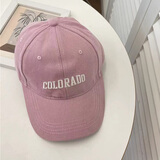 楚黛妮（CHUDAINI）帽子男女四季通用棒球帽百搭韩版大头围显脸小鸭舌帽户外防晒透气 粉色 L 常规款53-59cm