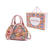 小熊依恋秋冬款时尚单肩斜跨手提包可爱女士小包包手机包袋百搭情人节礼物