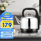 格来德 （Grelide）电热水壶烧水壶304不锈钢热水壶4.2-6L升大容量家用防干烧电水壶自动断电开水壶 6L 加厚款分体式-160S