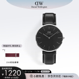 丹尼尔惠灵顿（DanielWellington）DW手表男简约皮带男士腕表40mm时尚欧美表生日礼物DW00100133