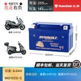 猛狮电池适用豪爵Tr300 UHR150 AFR125/S 踏板原厂电瓶12V通用蓄电池 豪爵UHR150 AFR125/S容量8.6A