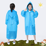 乐活旅行一次性雨衣儿童小学生加厚全身书包防水雨披小孩束口户外便携旅行