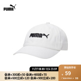 彪马（PUMA）官方 棒球帽男女通用情侣款夏季休闲运动遮阳帽鸭舌帽ESS 022885 白-03  ADULT 均码