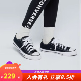 匡威（Converse）男鞋女鞋季ALL STAR帆布鞋经典潮流低帮情侣休闲运动鞋1 101001 黑色【店长力荐】 35