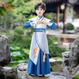 奥蒙威男童汉服古装儿童国学服古代侠客男孩唐装学生三字经演出服YJA92 YR-ST50云龙 120cm