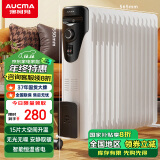 澳柯玛（AUCMA）15片电油汀取暖器/电暖器/家用电暖气片家用干衣机/加长加宽大面积供暖养殖大棚电热油汀A206-15