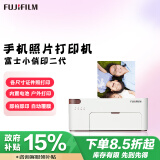 富士（FUJIFILM）PSC2D 小俏印二代 手机无线照片打印机照片冲印机（内置电池版）  冰雪白