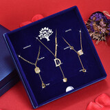 缔晶毛衣链女生长款项链生日礼物女伴手礼轻奢三件套礼盒配饰挂件