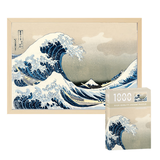 迪爱歪（DI AI WAI）【带实木相框】拼图成年人1000片高难度风景puzzle儿童生日礼物 冲浪/配原木相框