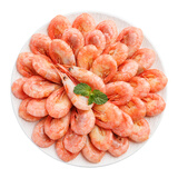 美加佳 加拿大熟冻北极腹籽甜虾净重400g 35-50只   熟冻甜虾 