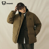 熊猫·本（ben.panda）春季新款工装羽绒服男潮流时尚立领加厚保暖户外休闲上衣多穿外套 卡其色（防泼水面料） S