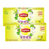 立顿茉莉花茶办公休闲袋泡花草茶立顿小包茉莉花茶包 共50包】茉莉花茶*2盒