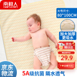 南极人（Nanjiren）婴儿隔尿垫纯棉可洗超大防水姨妈垫非一次性老人护理床垫80*100cm