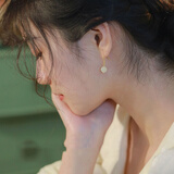 建禄和田玉耳环女生闺蜜复古玉石耳坠时尚耳饰品生日礼物送女朋友 和田玉耳环（礼盒）