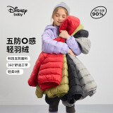 迪士尼（DISNEY）女童轻薄羽绒服耐脏油污90白鸭绒儿中大童衣服24冬DB431KE05紫130