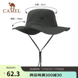 骆驼（CAMEL）渔夫帽男女夏季薄款大头围防晒遮阳太阳帽子大帽檐遮脸大沿帽