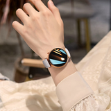 AELVO WATCH GT4系列女士智能手表运动健康监测蓝牙通话品牌新款成人GT5PRO风2025生日礼物女生女孩妈妈 玫瑰金（含三种表带）新一代健康运动手环 适用于VIVO一加OPPO苹果小米等品