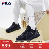 FILA 斐乐TREK满天星老爹鞋男鞋新款休闲鞋时尚复古运动鞋跑鞋 F12M211129FCB-鱼子灰/黑 41