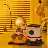 优分童宇航员笔筒积木拼装益智玩具男孩6-12岁儿童玩具女孩生日礼物拼图