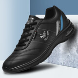 合季曼仕保宝罗潮流男鞋休闲鞋子男轻盈舒适男士运动鞋男户外旅游波鞋 黑色 43
