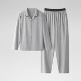 蕉内301H睡衣男女士纯棉情侣家居服长袖套装吸湿速干春秋季软棉棉内衣 【男士】云灰 M
