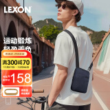 乐上（LEXON）休闲斜挎包男士单肩手机包商务运动轻便通勤百搭牛皮配件小背包