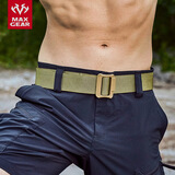 MAXGEAR 响尾蛇K1战术腰带男士军迷户外腰带个性运动无金属塑料扣头尼龙 卡其色 L