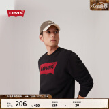 Levi's【情侣同款】李维斯新情侣装卫衣popwavelogo印花 黑色0027 M