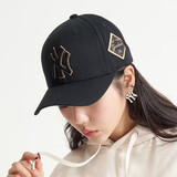 美职棒MLB帽子男女硬顶棒球帽3ACP8501N纽约洋基队/金色大标/硬顶 均码F
