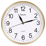 天王星天王星居家客厅挂钟简约时尚卧室时钟餐厅会议室现代大气家用钟表 10英寸香槟金（直径25.5厘米）