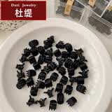 杜缇网红同款罐装迷你抓夹小号发抓碎发刘海夹子鲨鱼夹发卡发饰女 50粒磨砂面(镭射袋子)